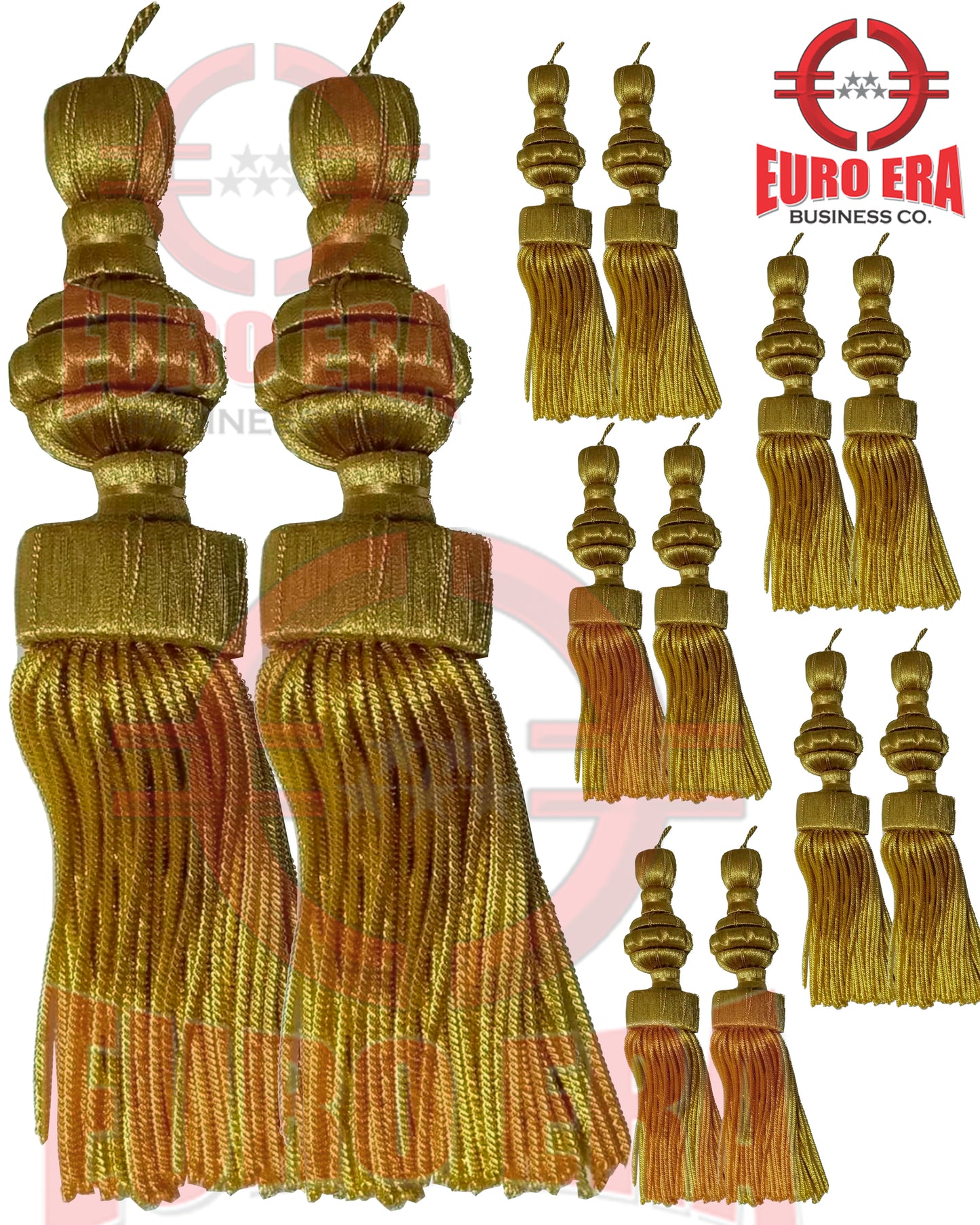 50 Pcs Uniform Church Borlas Bullion Thread Golden Fancy Tassels Sash Tassels