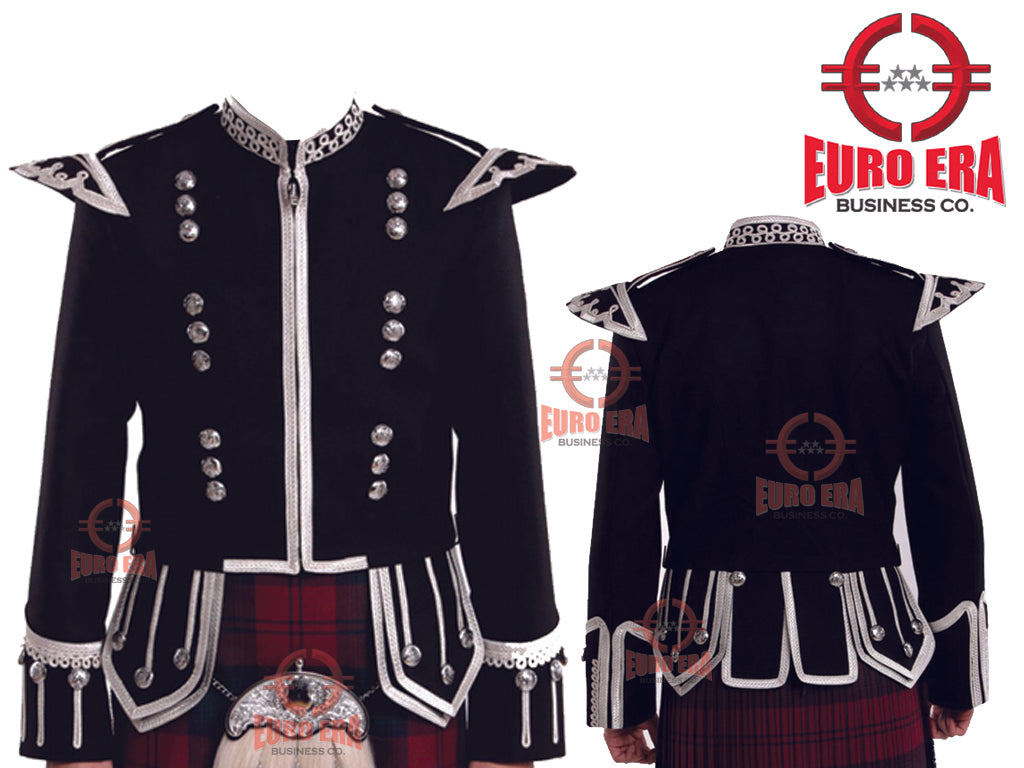 New Great Highlander Military Piper Drummer Doublet Jacket