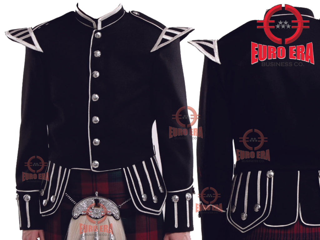 New Great Highlander Military Piper Drummer Doublet Jacket