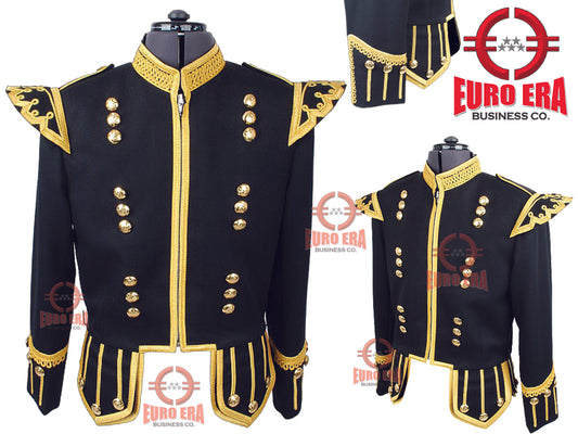 New Great Highlander Military Piper Drummer Doublet Jacket