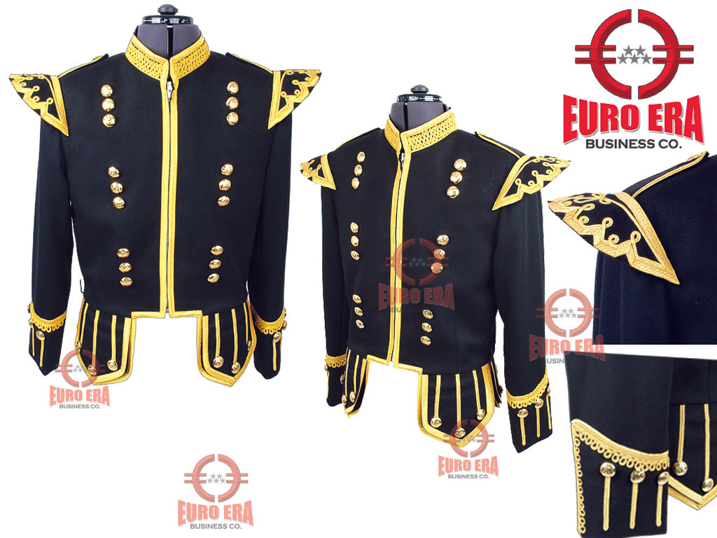 New Great Highlander Military Piper Drummer Doublet Jacket