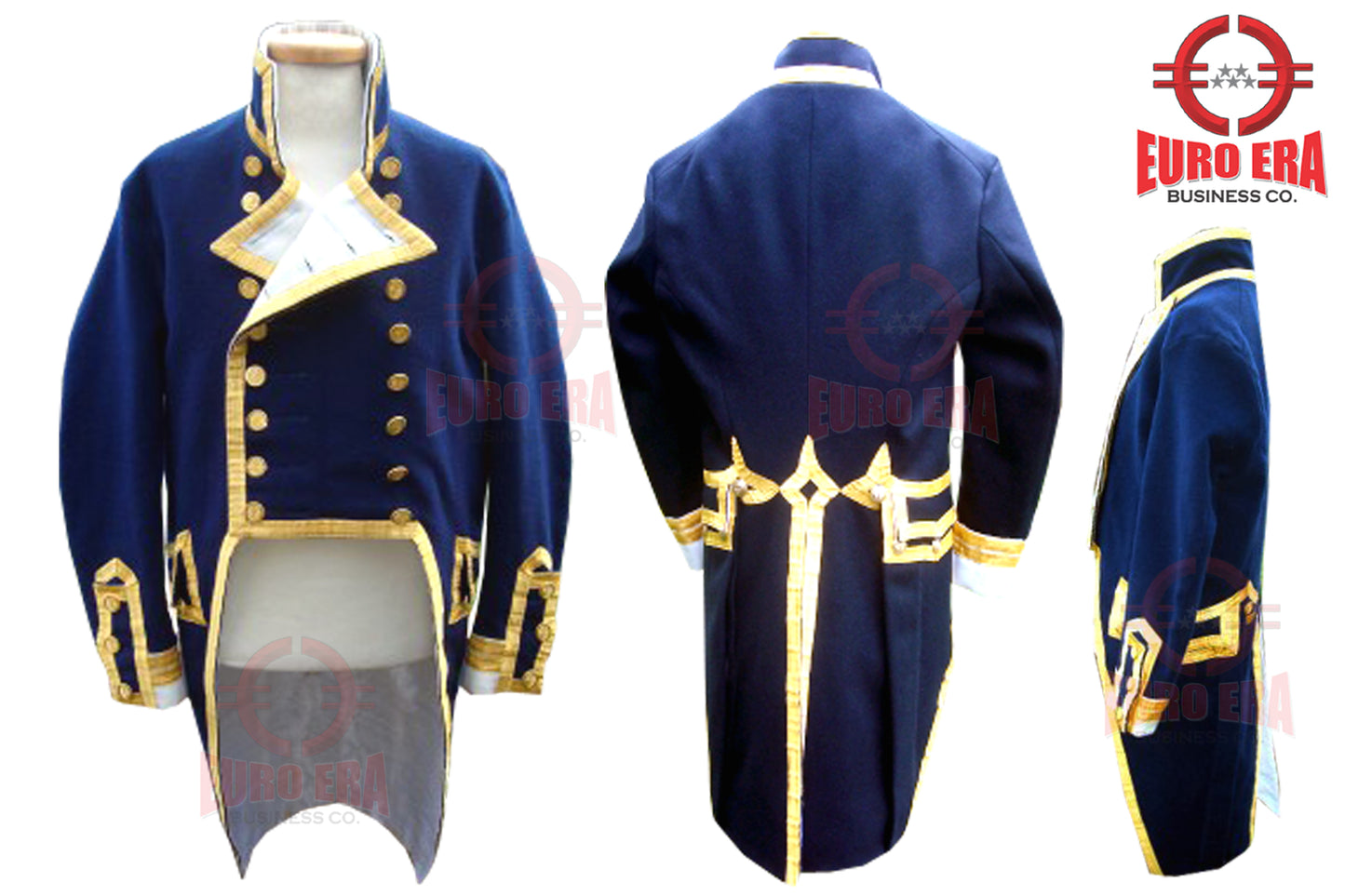 Napoleonic Regency Navy Captain Admiral Military Officers Frock Coat