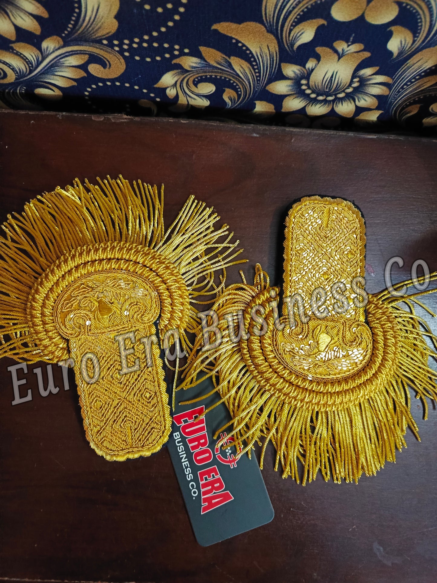 Napoleonic Ceremonial Military Uniforms officer epaulettes with bullion wire Fringes