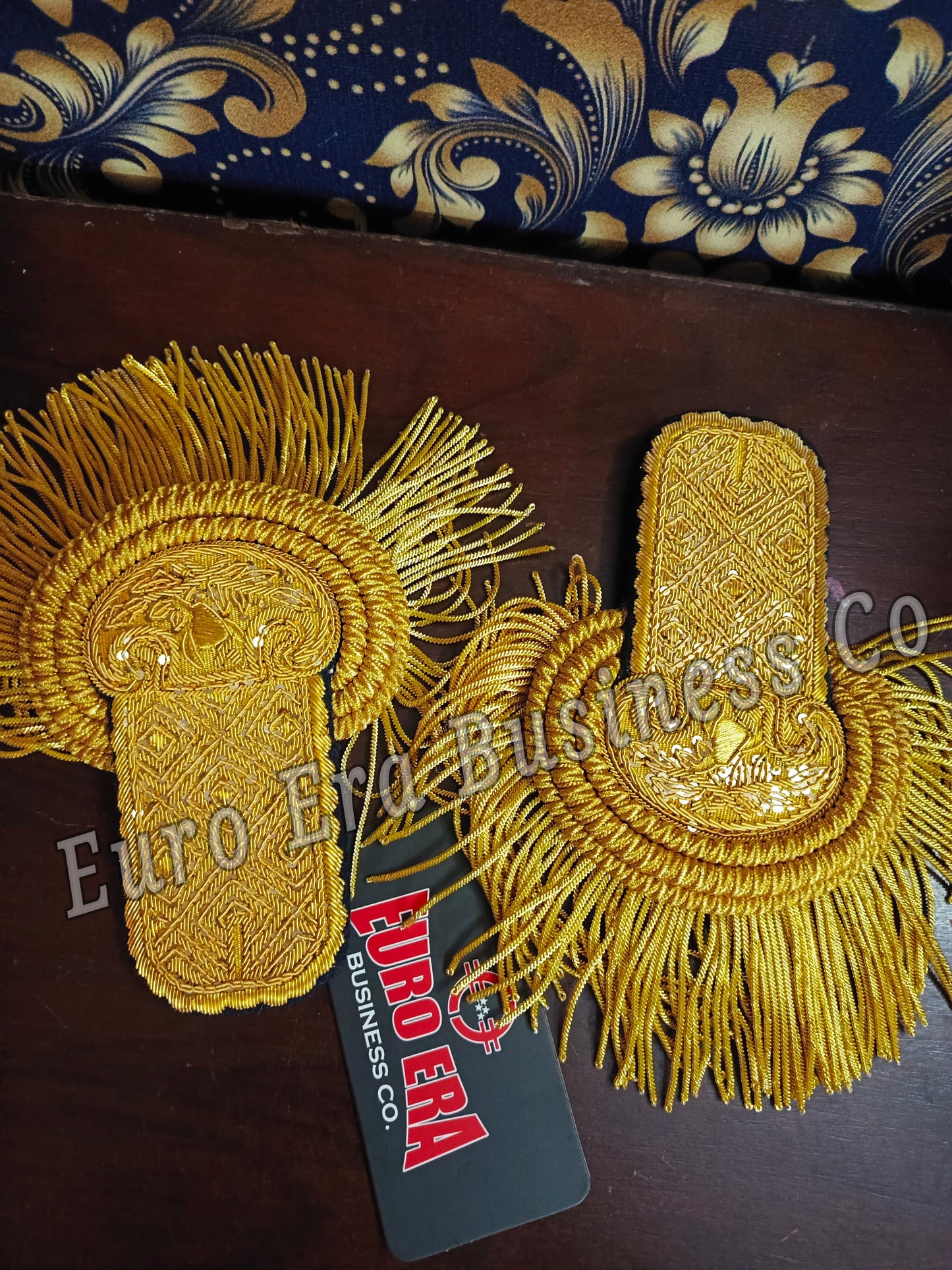 Napoleonic Ceremonial Military Uniforms officer epaulettes with bullion wire Fringes