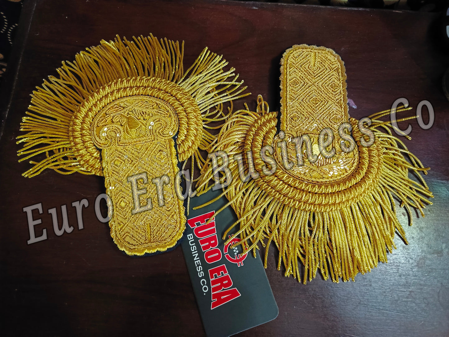 Napoleonic Ceremonial Military Uniforms officer epaulettes with bullion wire Fringes