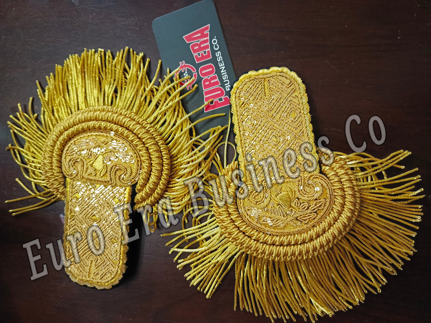 Napoleonic Ceremonial Military Uniforms officer epaulettes with bullion wire Fringes