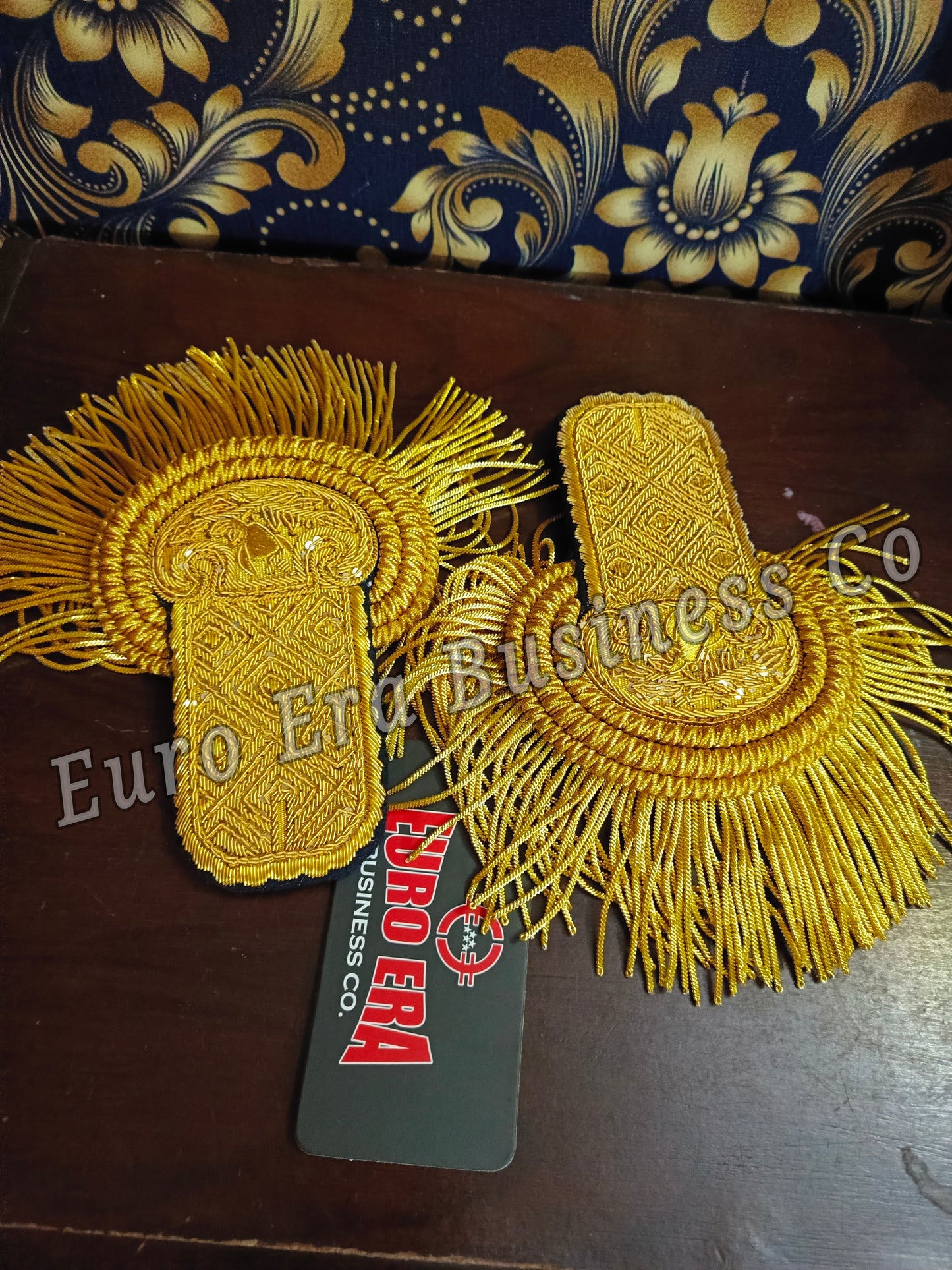 Napoleonic Ceremonial Military Uniforms officer epaulettes with bullion wire Fringes