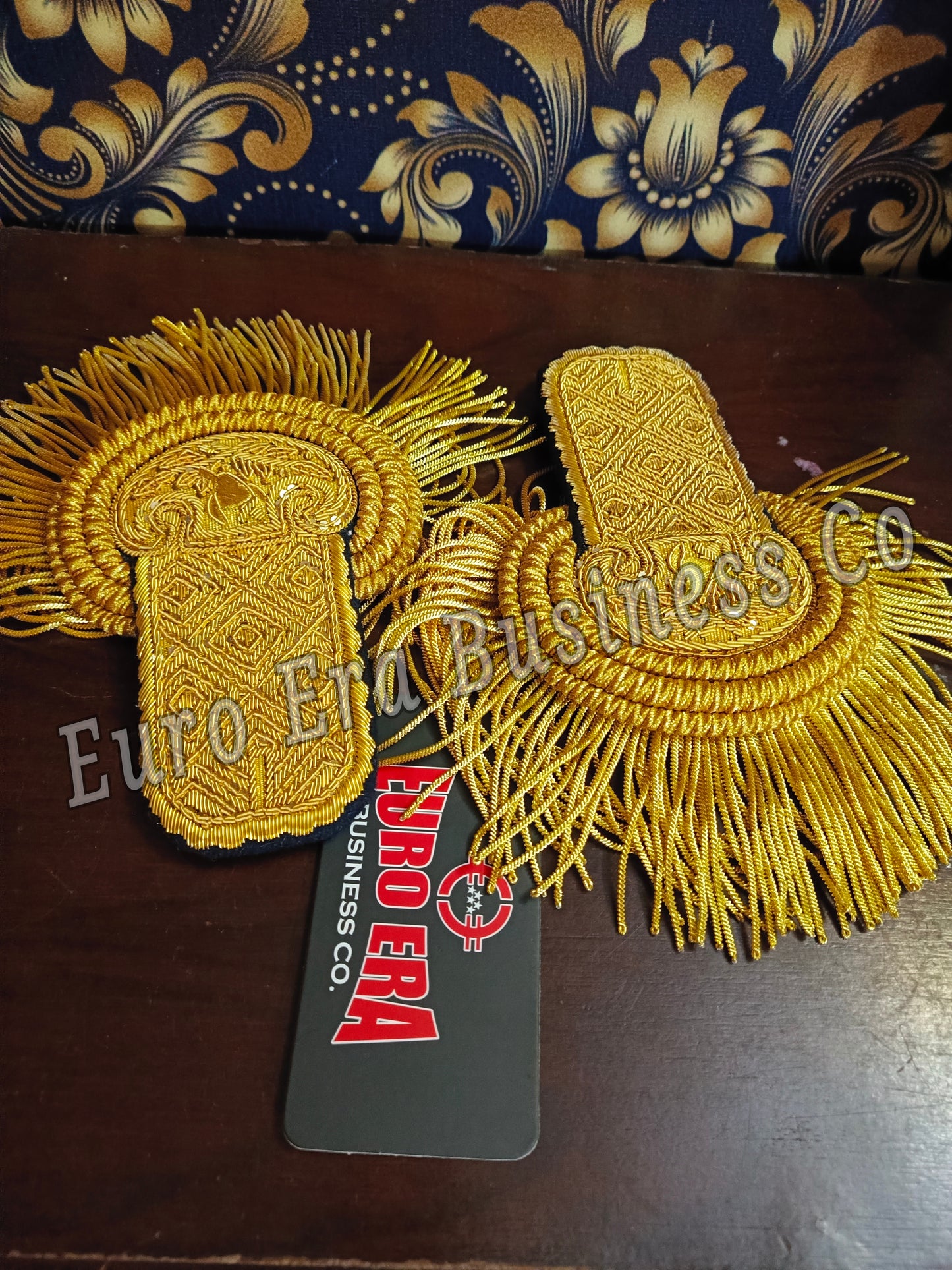 Napoleonic Ceremonial Military Uniforms officer epaulettes with bullion wire Fringes