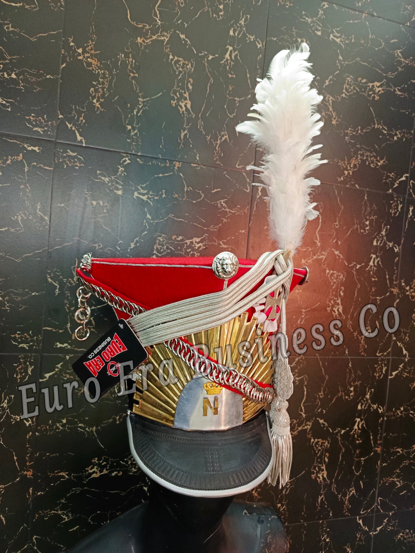 Napoleonic Prussian Lancer Troops Officer Military Shako Hat