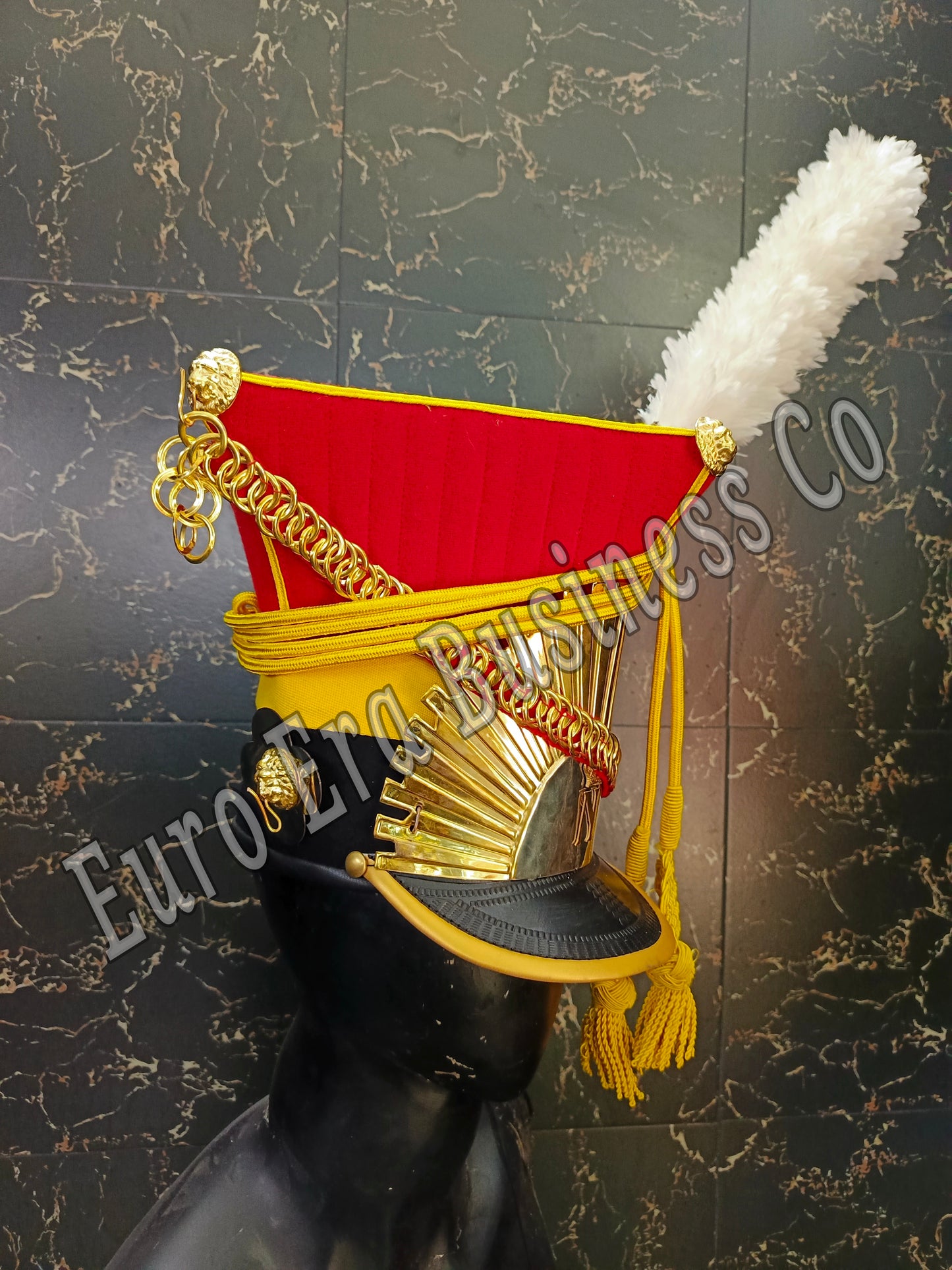 Napoleonic 1st Empire Lancer Troops Officer Military Shako Hat