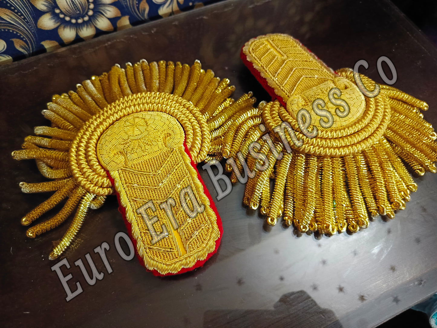 Napoleonic General/Field Marshall Officer Military Uniforms officer epaulettes with bullion wire Fringes