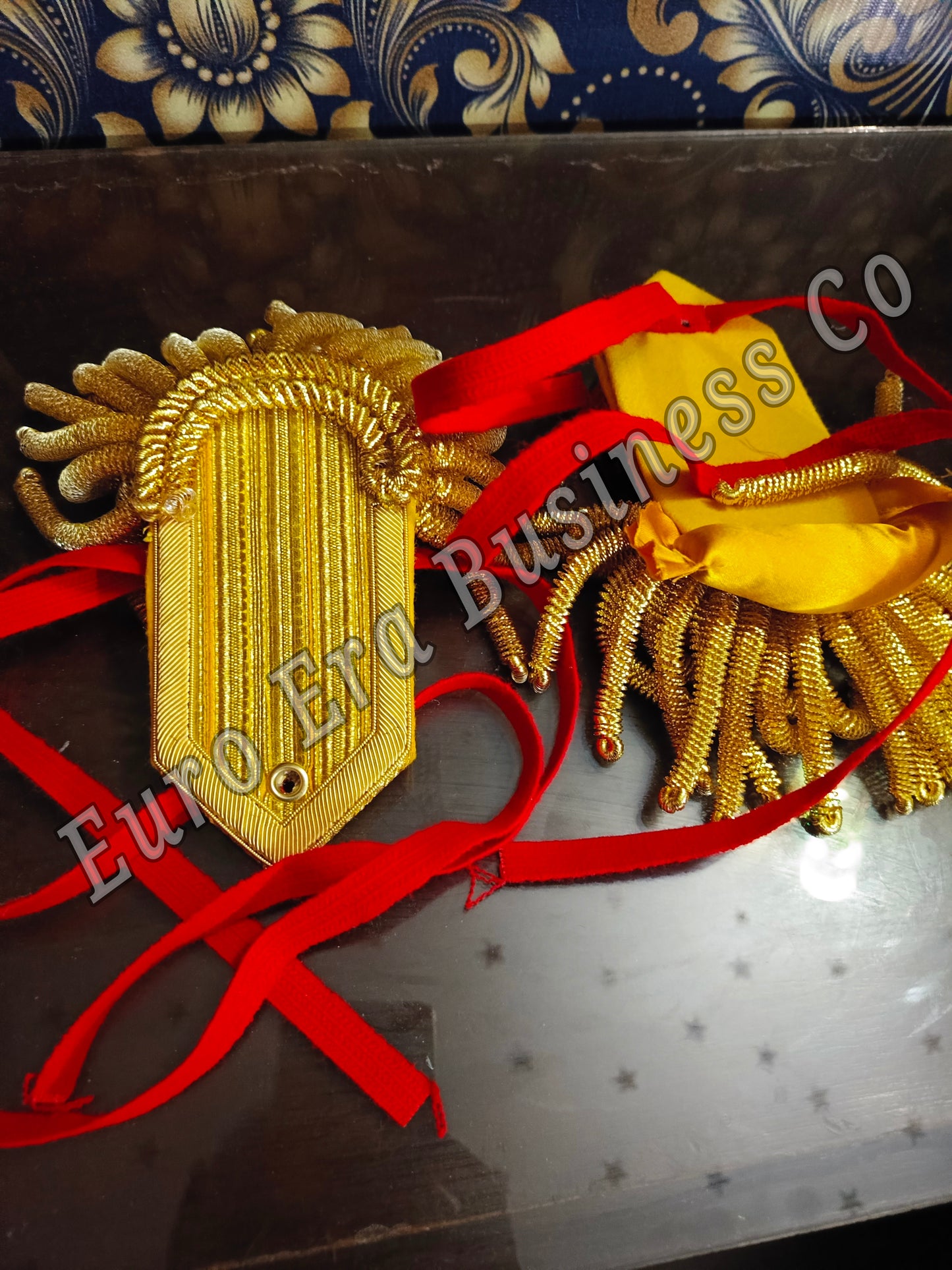 Napoleonic Era British Military Uniforms officer epaulettes with bullion wire Fringes