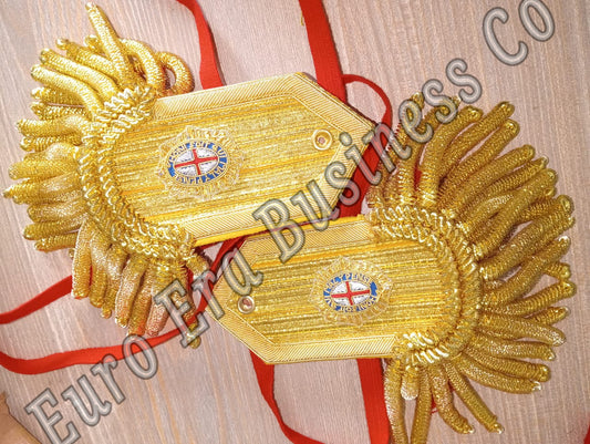 Napoleonic Era British Military Uniforms officer epaulettes with bullion wire Fringes