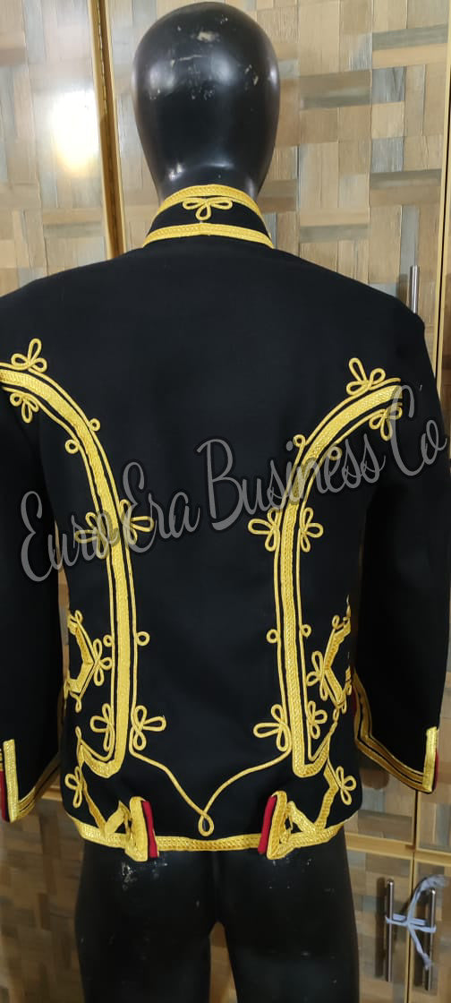 Napoleonic Dolman lieutenant Hunter horseback of guard Hussar Military Pelisse Jacket