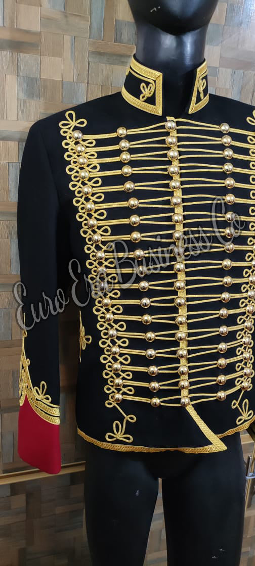 Napoleonic Dolman lieutenant Hunter horseback of guard Hussar Military Pelisse Jacket