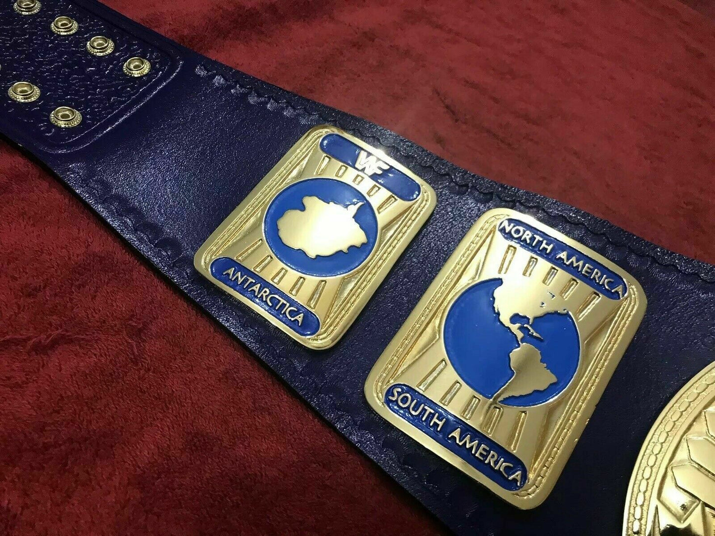 Custom WWF Intercontinental Wrestling championship belt 2mm 4mm brass/ zinc