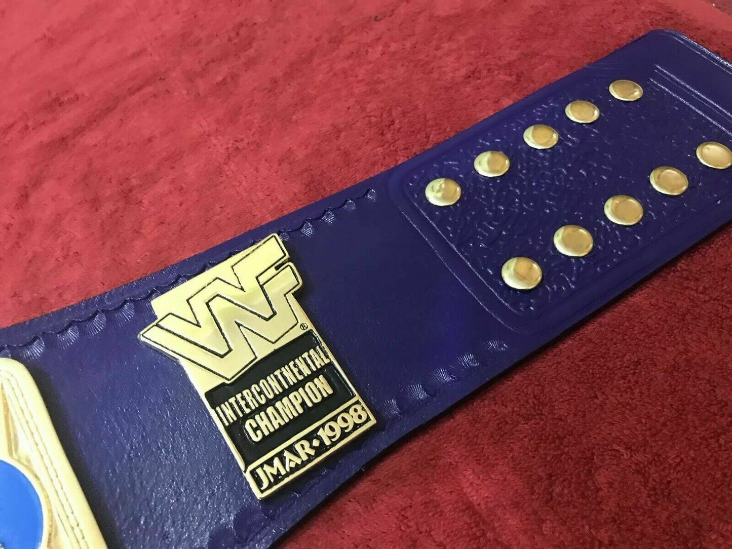 Custom WWF Intercontinental Wrestling championship belt 2mm 4mm brass/ zinc