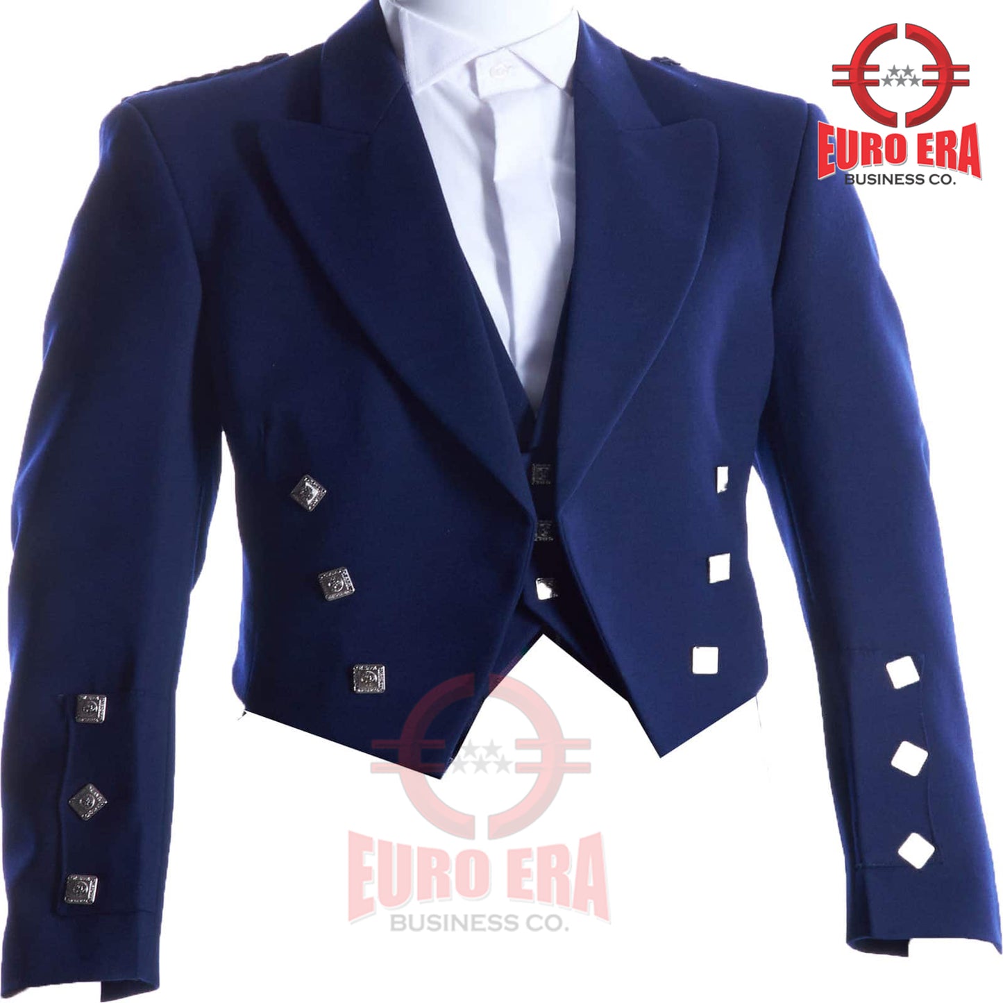 New Scottish Prince Charlie Jacket and waistcoat 100% Wool