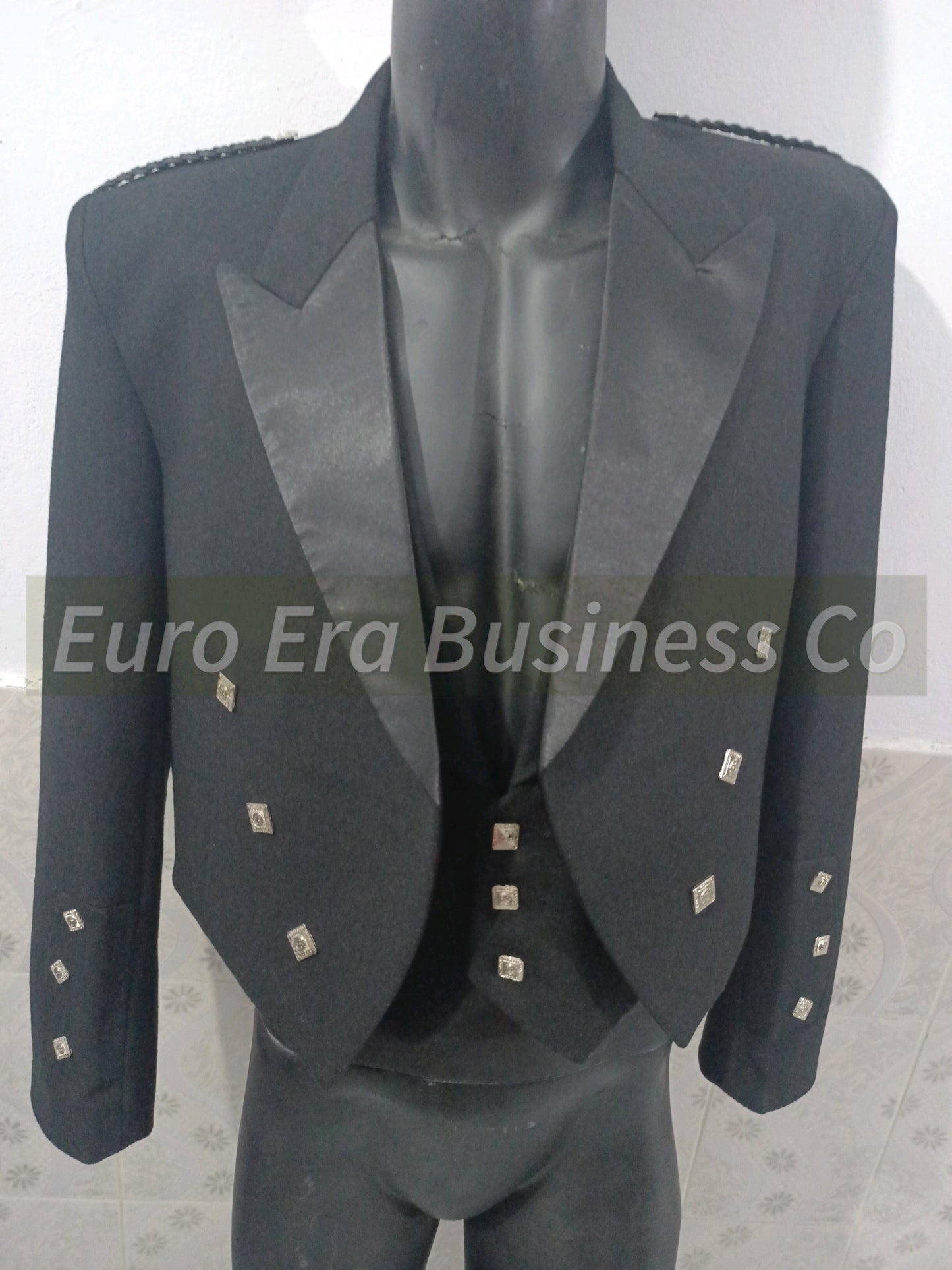 New Scottish Prince Charlie Jacket and waistcoat 100% Wool