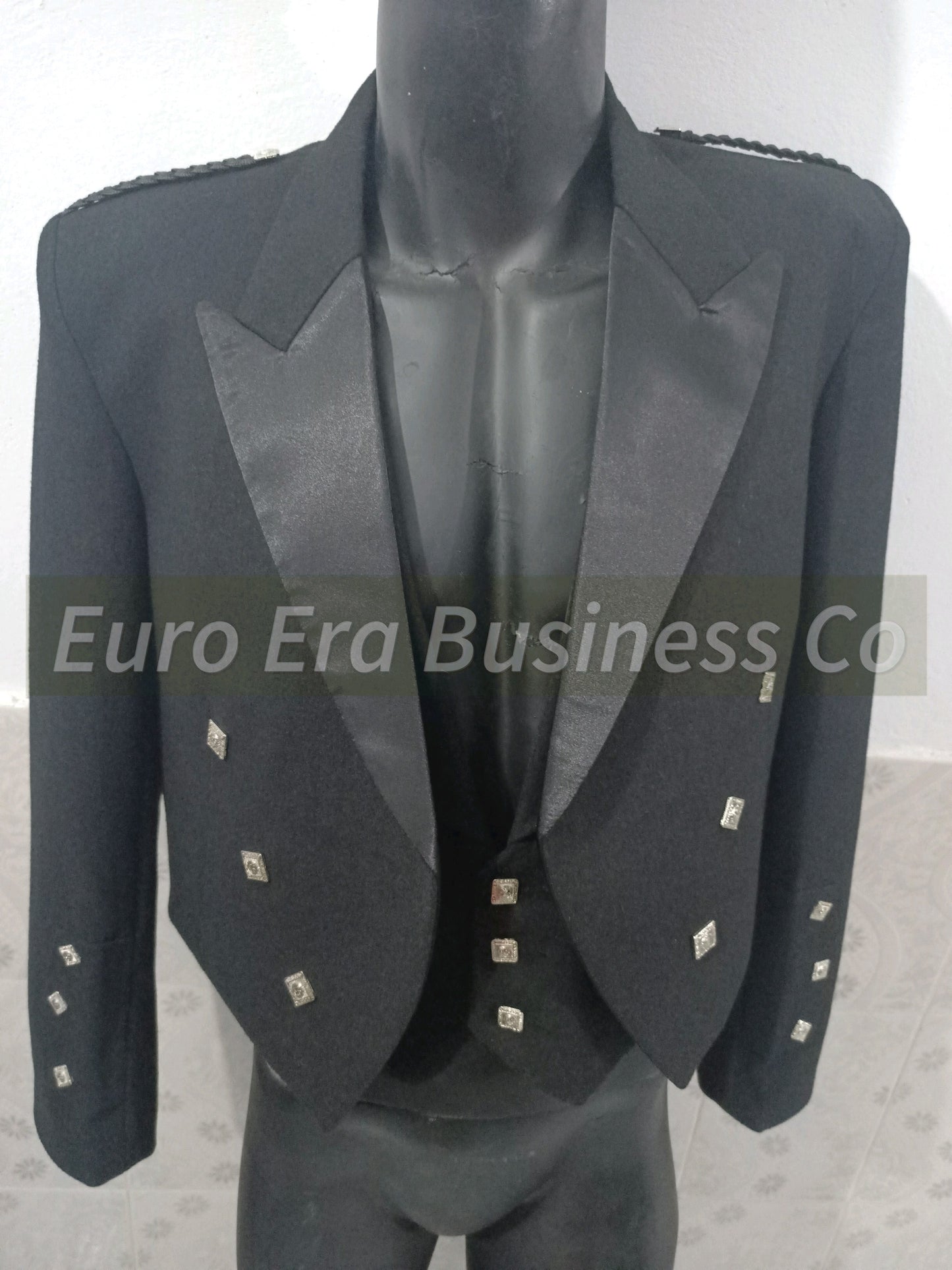 New Scottish Prince Charlie Jacket and waistcoat 100% Wool