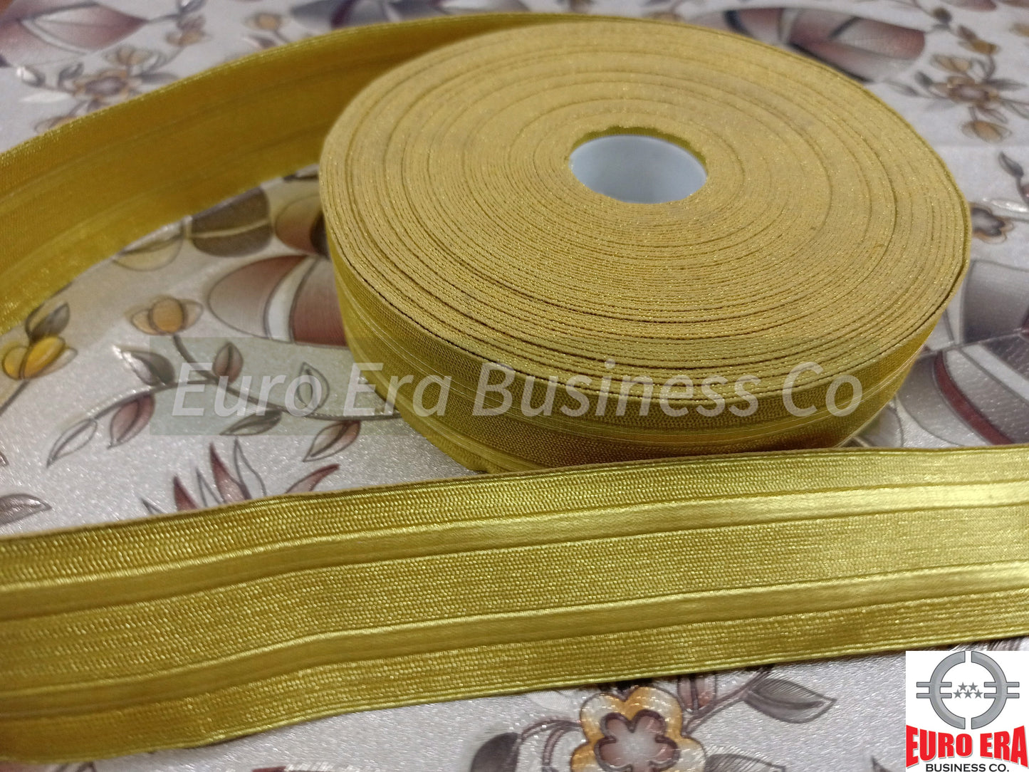 100 Meter Naval Gold Metallic Wire Lace Trim 25mm