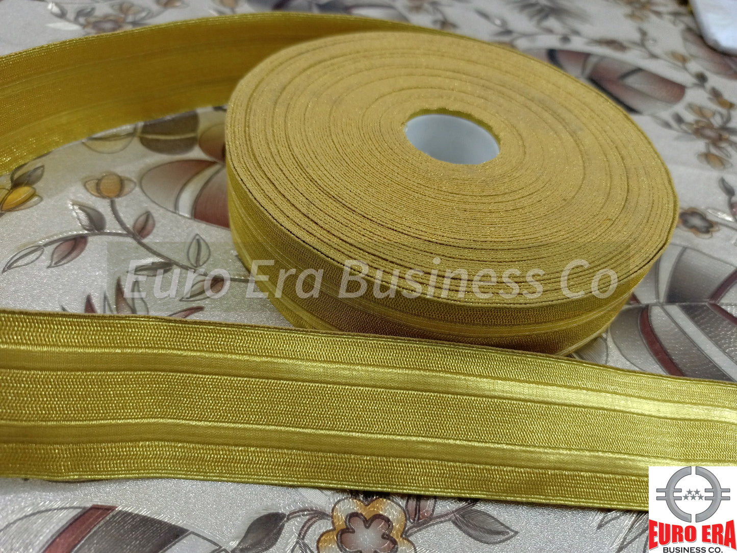 100 Meter Naval Gold Metallic Wire Lace Trim 25mm