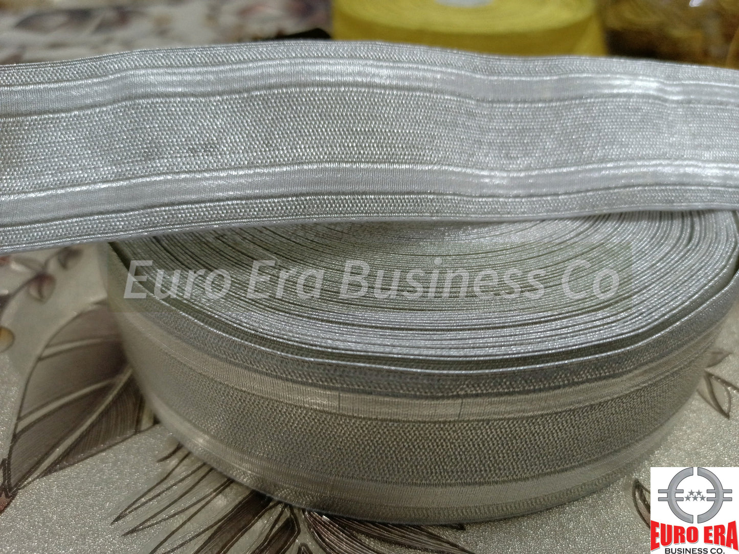 100 Meter Naval Silver Metallic Wire Lace Trim 25mm