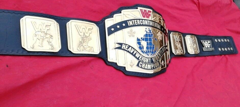 Custom WWF Intercontinental Wrestling championship belt 2mm 4mm brass/zinc