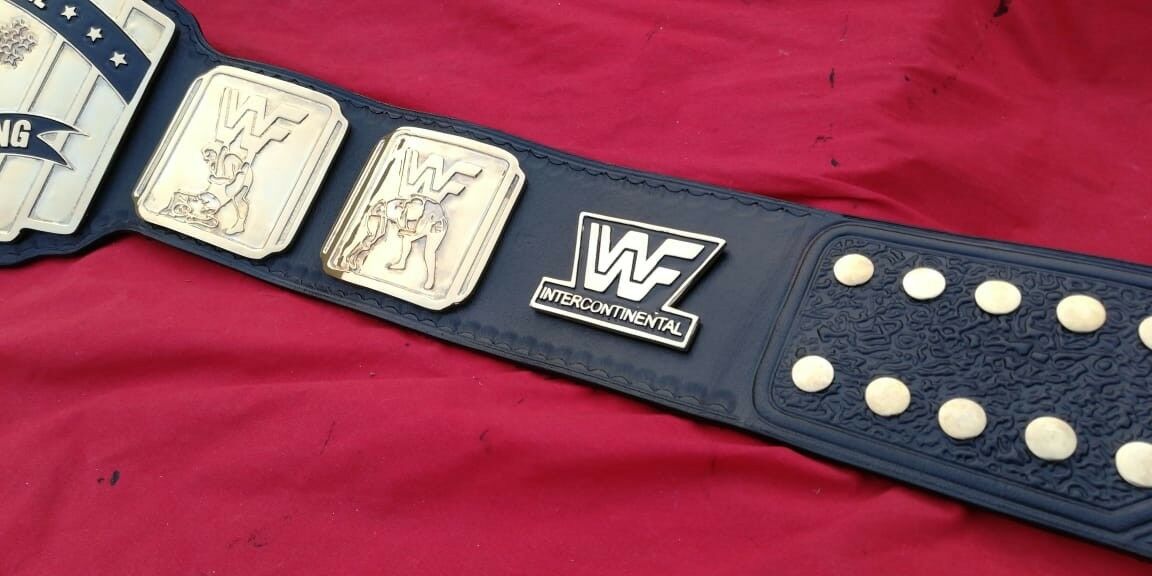 Custom WWF Intercontinental Wrestling championship belt 2mm 4mm brass/zinc