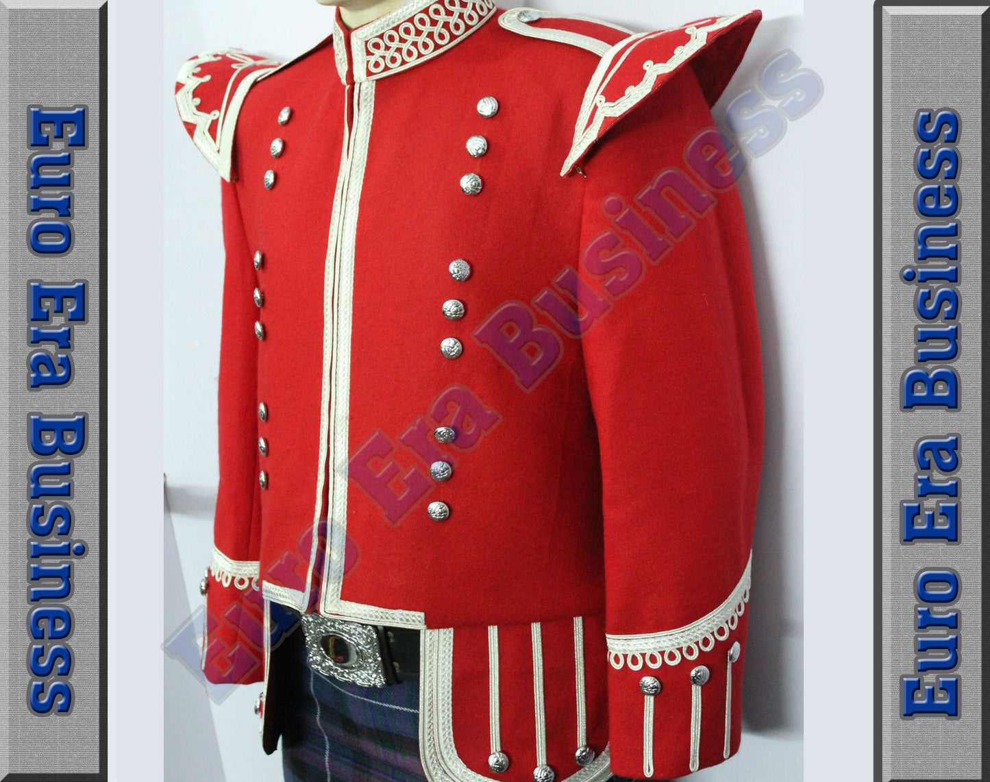 New Great Highlander Military Piper Drummer Doublet Jacket