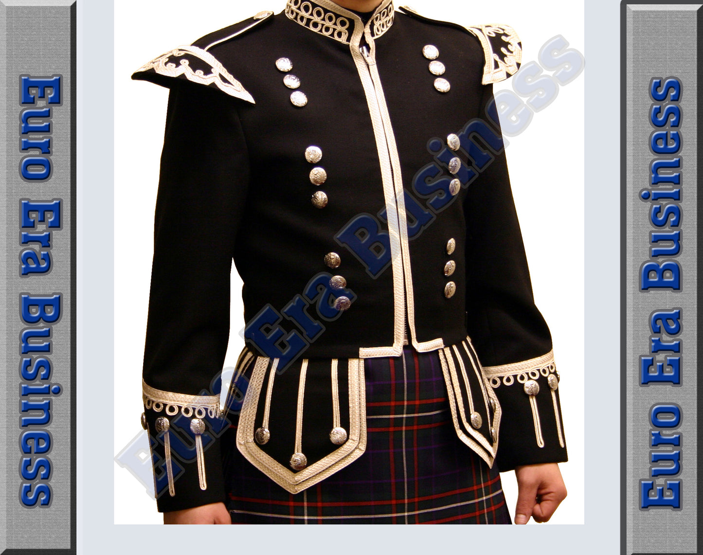 Great Highlander Military Piper Drummer Doublet Jacket