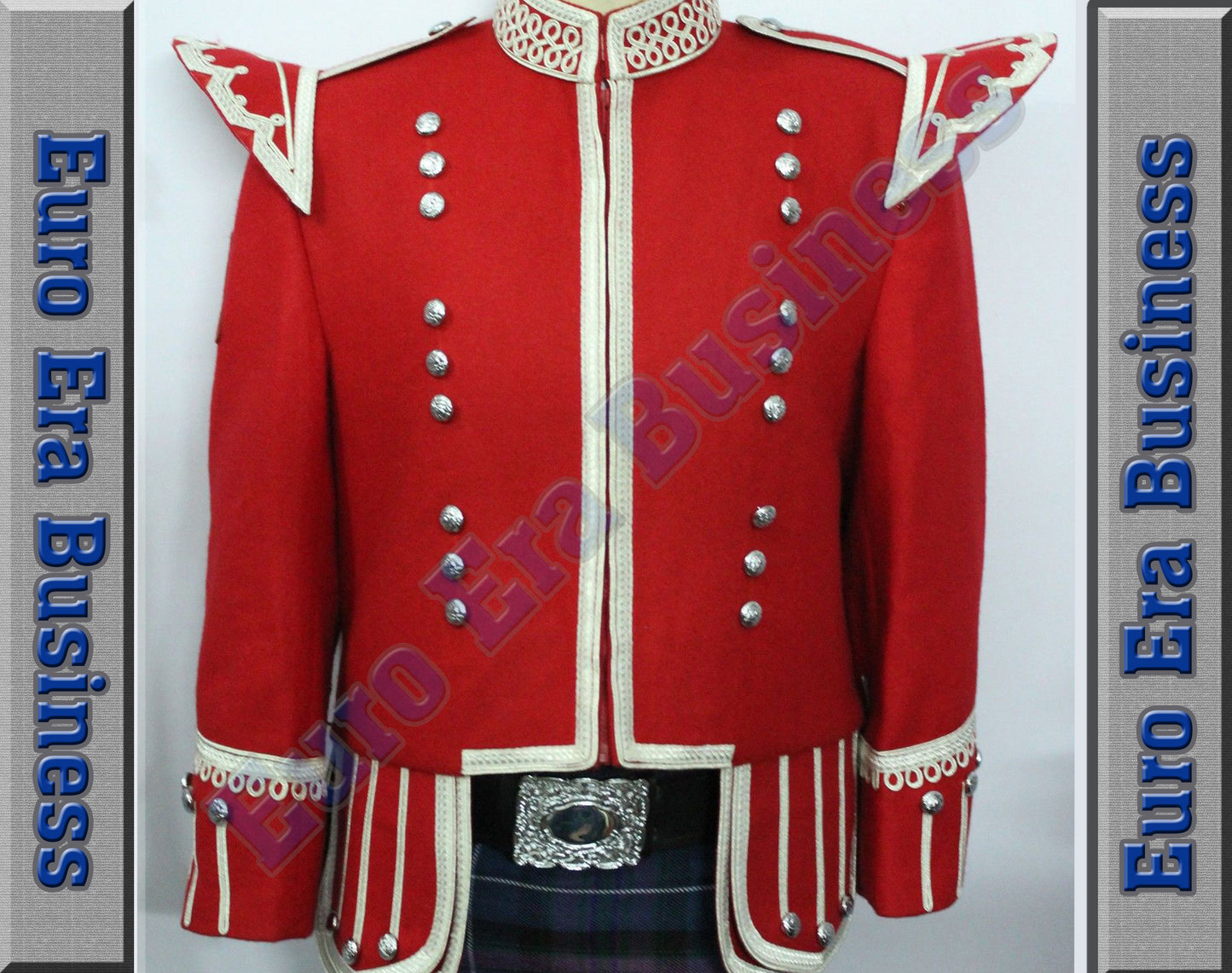 New Great Highlander Military Piper Drummer Doublet Jacket