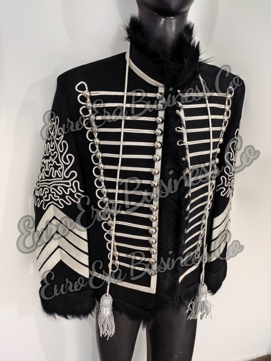 Napoleonic Hussars Uniform Military Style Jimi Hendrix Tunic Pelisse Jacket