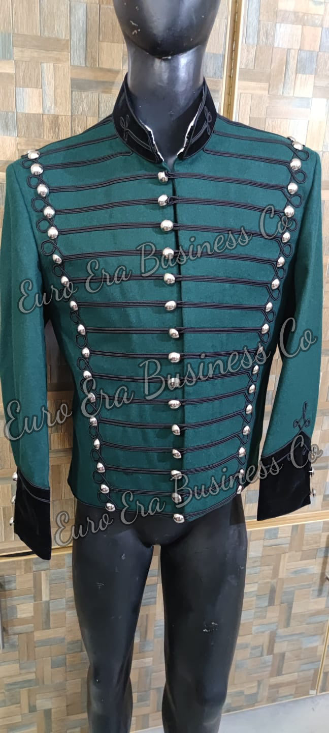 New Napoleonic 95th Rifles Officers Hussars Tunic Jacket, 95th Rifles Enlisted tunic Jacket