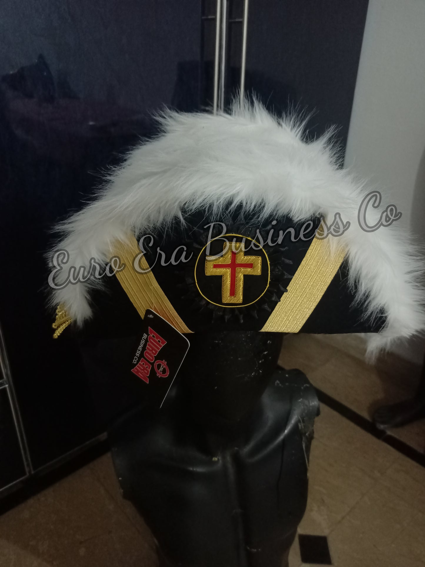 New Masonic Knight Templar Officers Bicorn Hat