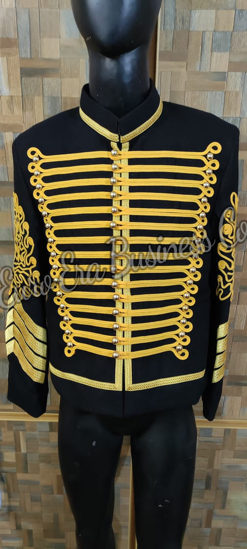 Napoleonic Hussars Uniform Military Style Jimi Hendrix Tunic Pelisse Jacket