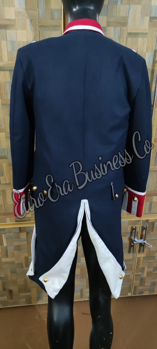 Napoleonic Regency Naval Admiral Captain Frock Coat With Waistcoat