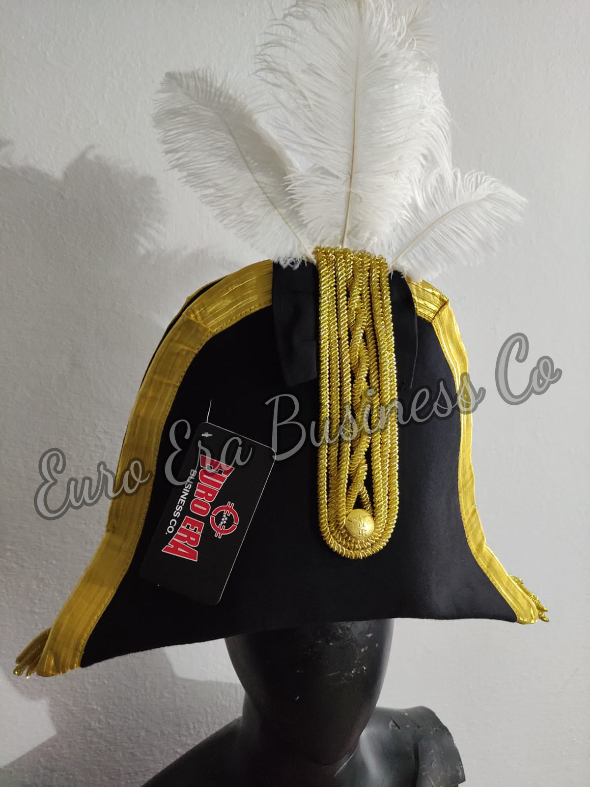 Napoleonic 17th 18th century British/Us General Senior Officers Bicorn Hat