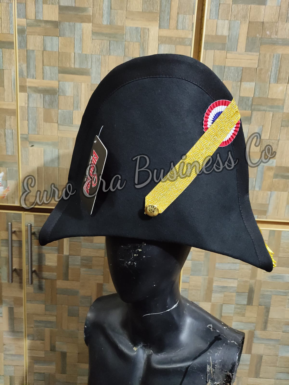 Napoleonic 17th 18th century French Prussian Style Officer Bicorn Hat