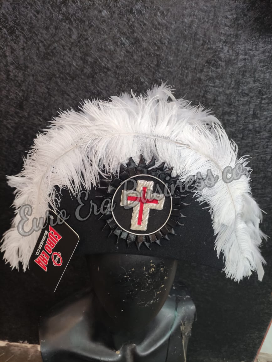 New Masonic Knight Templar Military Officers Bicorn Hat