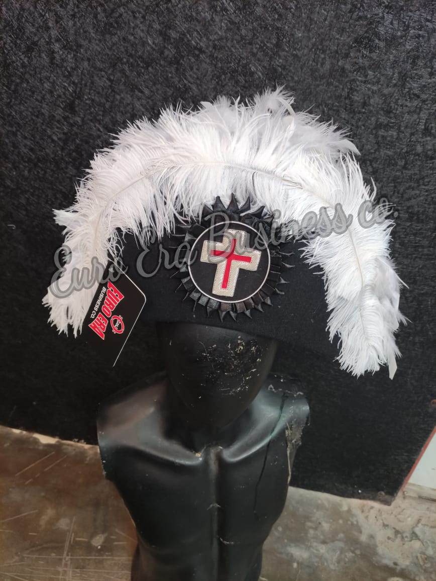 New Masonic Knight Templar Military Officers Bicorn Hat