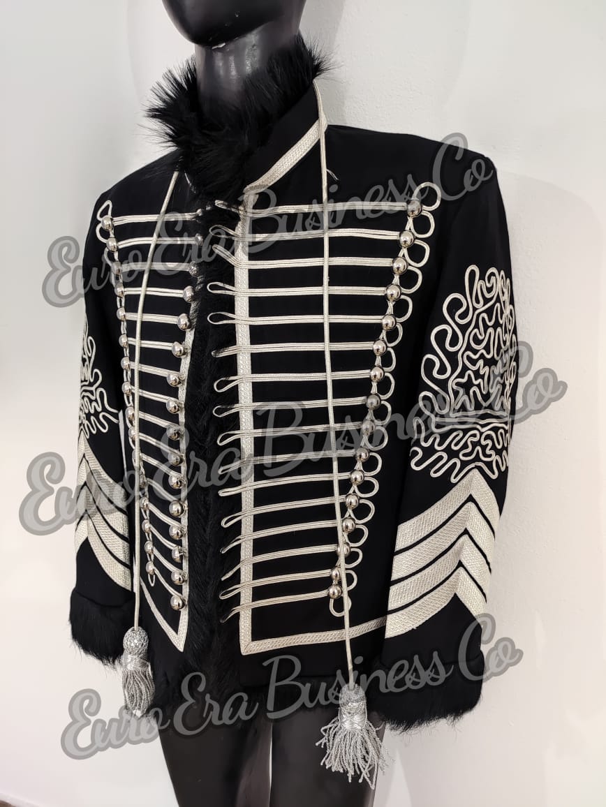 Napoleonic Hussars Uniform Military Style Jimi Hendrix Tunic Pelisse Jacket