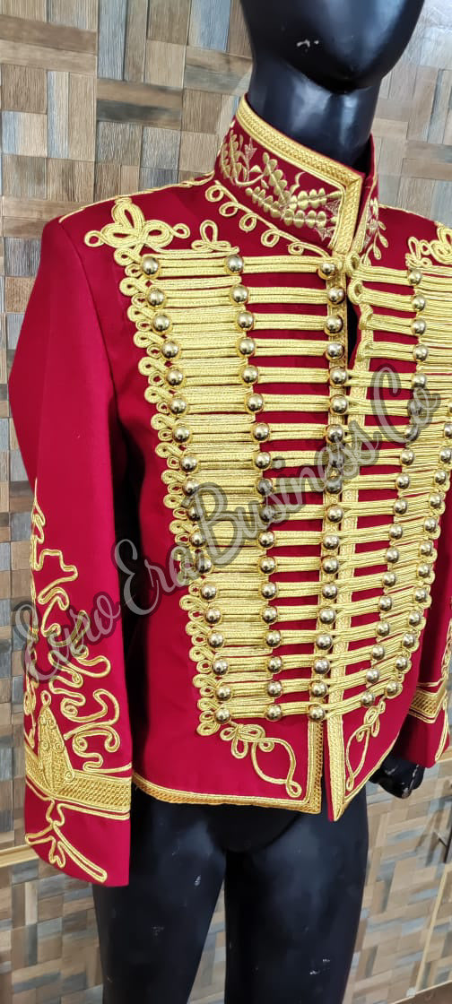 Napoleonische General-Militäroffizier-Husaren-Tunika-Jacke