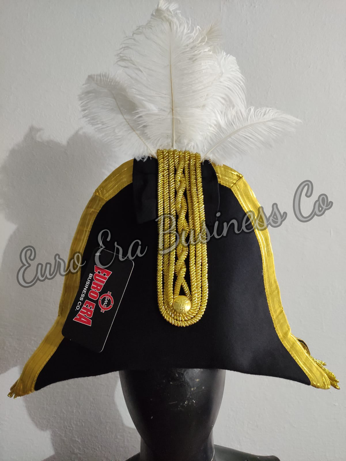 Napoleonic 17th 18th century British/Us General Senior Officers Bicorn Hat