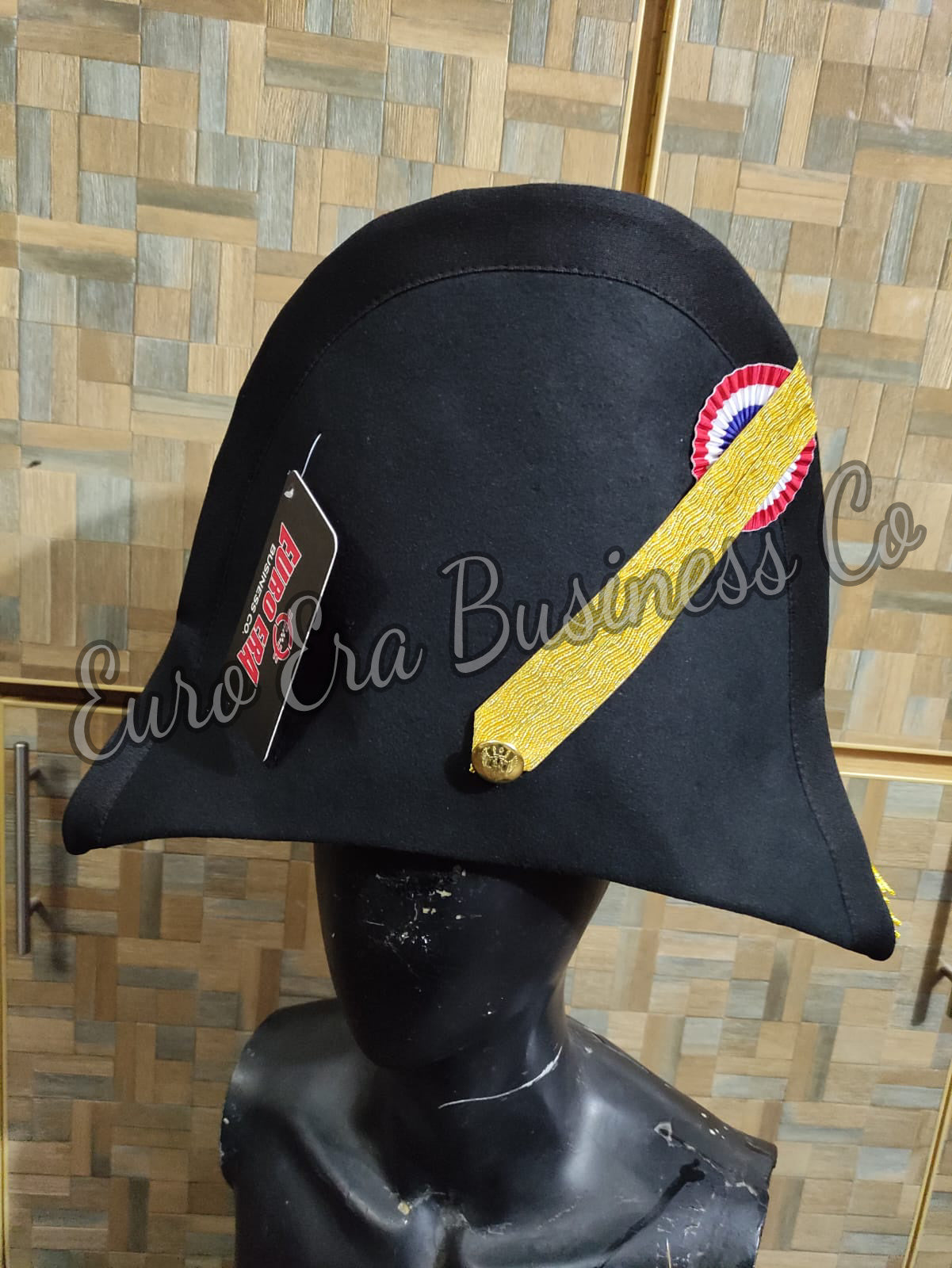 Napoleonic 17th 18th century French Prussian Style Officer Bicorn Hat