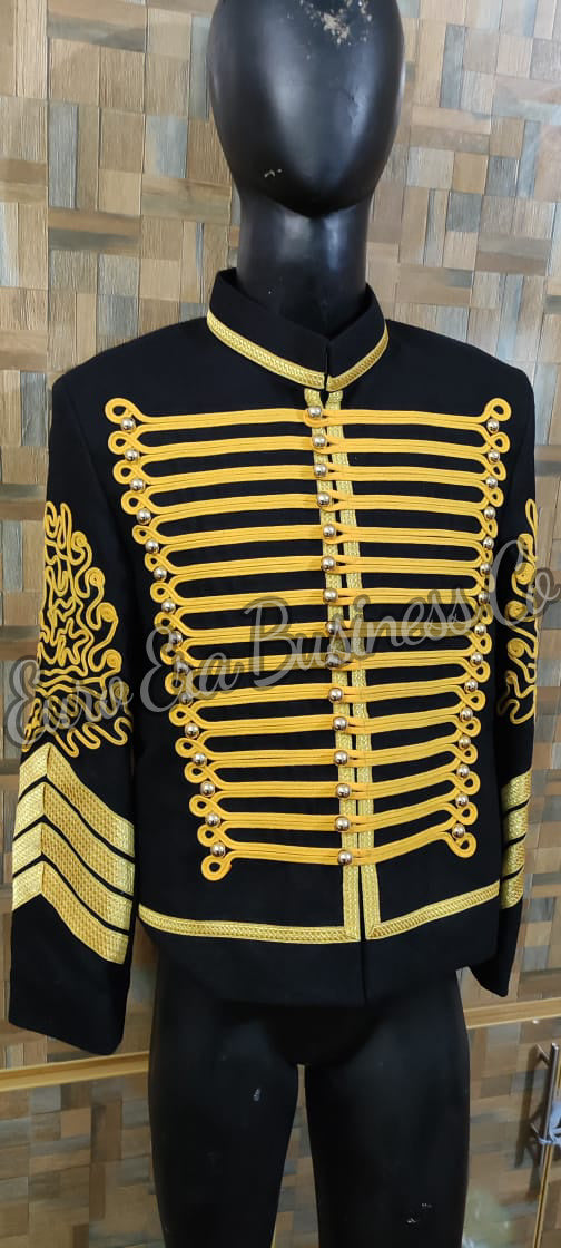 Napoleonic Hussars Uniform Military Style Jimi Hendrix Tunic Pelisse Jacket