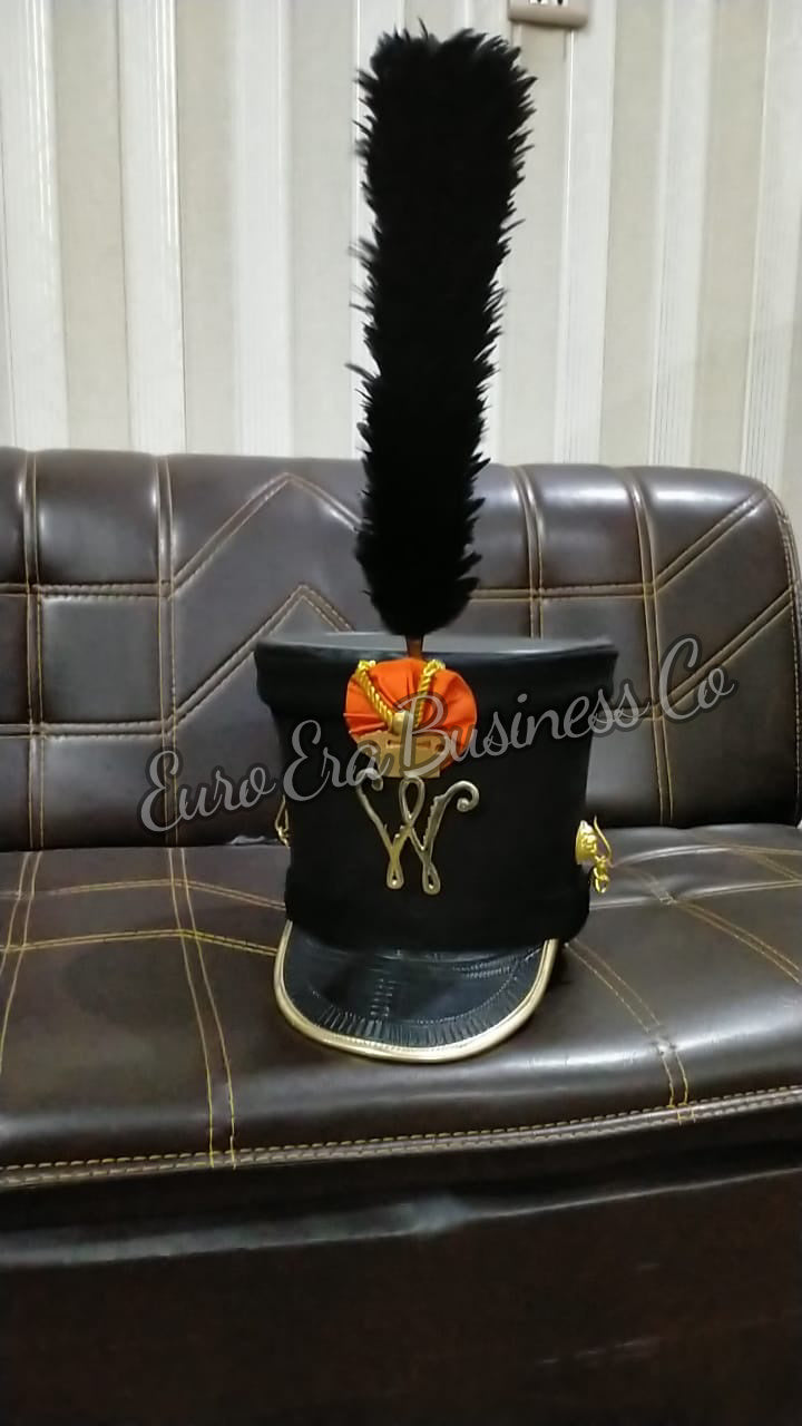 Napoleonic French Prussian Waterloo Officer Military Shako Hat