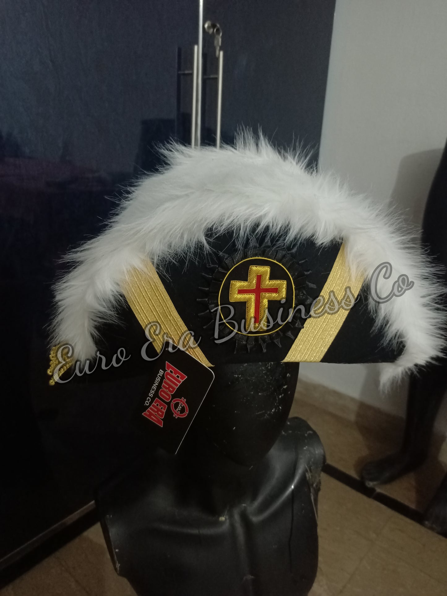 New Masonic Knight Templar Officers Bicorn Hat