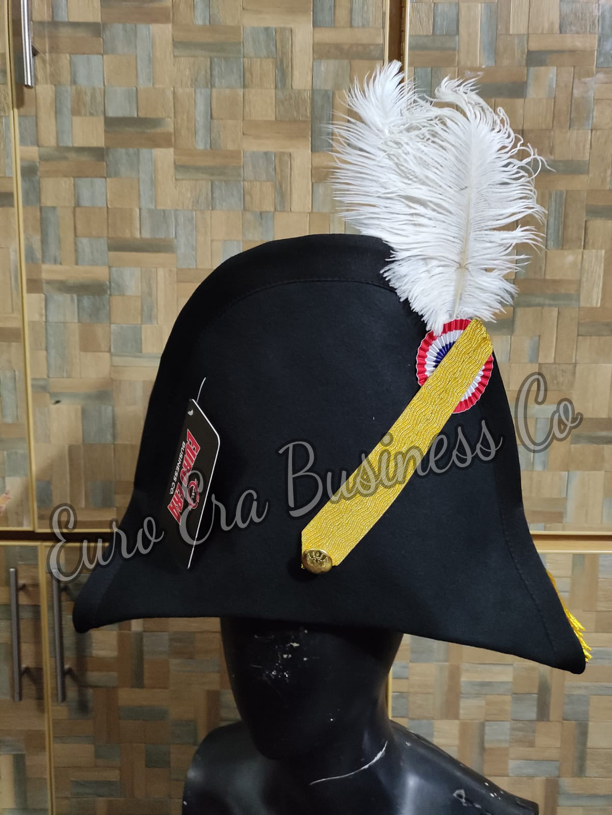 Napoleonic Revolutionary British French Military Officer Bicorn Hat