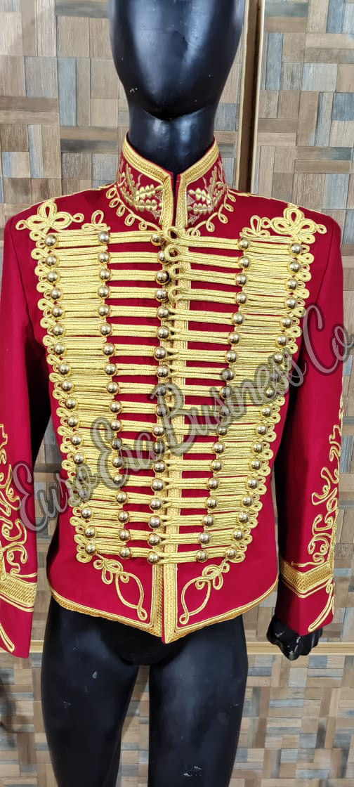 Napoleonische General-Militäroffizier-Husaren-Tunika-Jacke